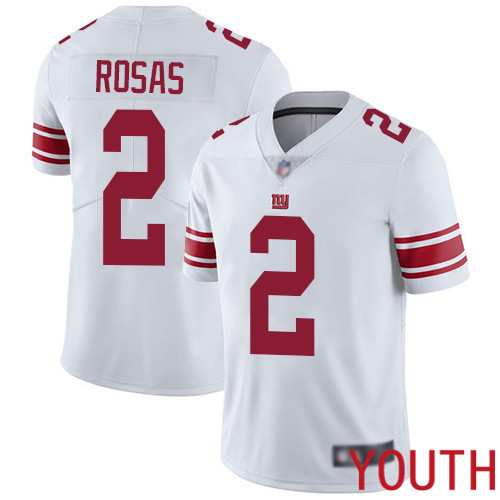 Youth New York Giants #2 Aldrick Rosas White Vapor Untouchable Limited Player Football NFL Jersey->youth nfl jersey->Youth Jersey